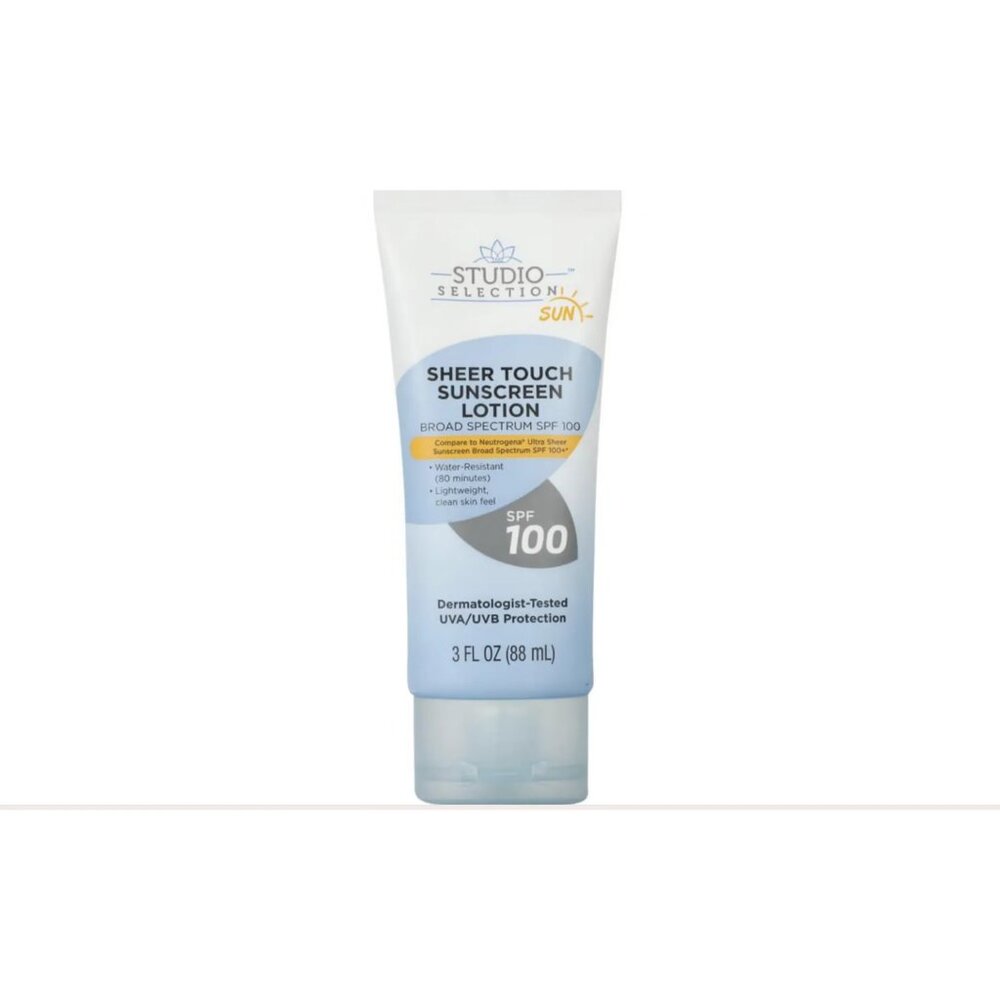 Studio Selection Sheer Touch Sunscreen Lotion Broad Spectrum SPF 100 3 fl. oz